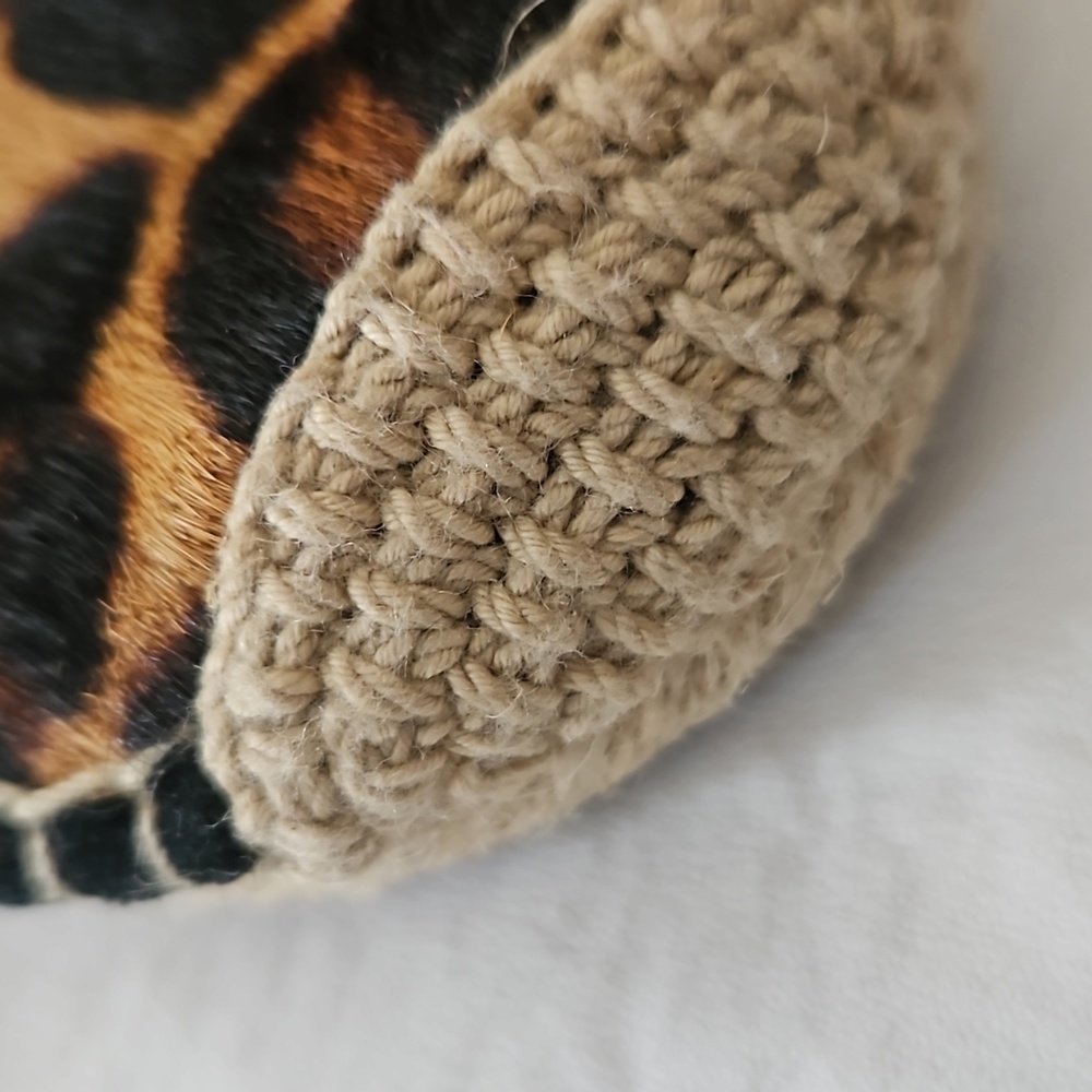 J.CREW Animal Print Hair Calf Espadrille Mule Size 7.5 - Picture 7 of 13